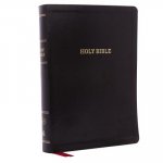 KJV Holy Bible, Super Giant Print Reference Bible, Deluxe Black Leathersoft, Thumb Indexed, 43,000 Cross References, Red Letter, Comfort Print: King J