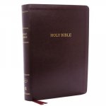 KJV, Deluxe Reference Bible, Super Giant Print, Leathersoft, Burgundy, Thumb Indexed, Red Letter Edition, Comfort Print