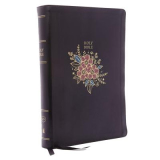 KJV Holy Bible, Super Giant Print Reference Bible, Deluxe Black Floral Leathersoft, Thumb Indexed, 43,000 Cross References, Red Letter, Comfort Print: