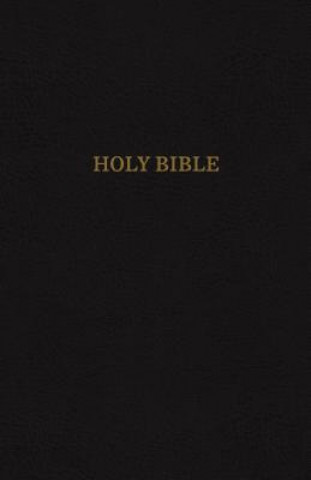 KJV Holy Bible: Thinline Center-Column Reference Bible, Black Bonded Leather, Red Letter, Comfort Print