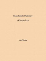 Encyclopedic Dictionary of Roman Law