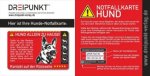 Notfallkarte 'Hund'