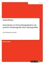 Demokratie in Entwicklungsländern als positive Einflussgröße ihrer Klimapolitik?