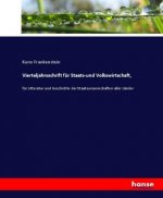 Vierteljahrsschrift fur Staats-und Volkswirtschaft,
