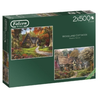 Woodland Cottages - 2x 500 Teile Puzzle