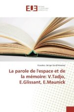 La parole de l'espace et de la mémoire: V.Tadjo, E.Glissant, E.Maunick
