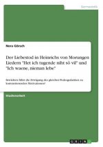 Der Liebestod in Heinrichs von Morungen Liedern 