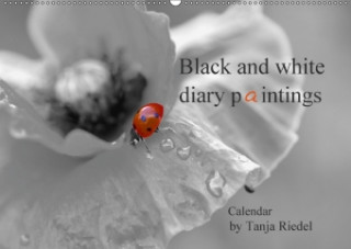 Black and White Diary Paintings by Tanja Riedel Great Britain Edition 2018