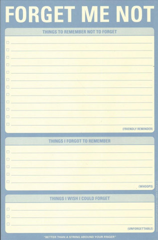 Knock Knock Forget Me Not Pad