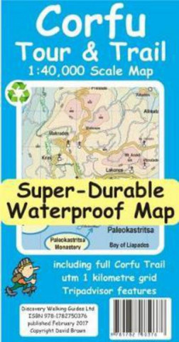 Corfu Tour and Trail Super-Durable Map