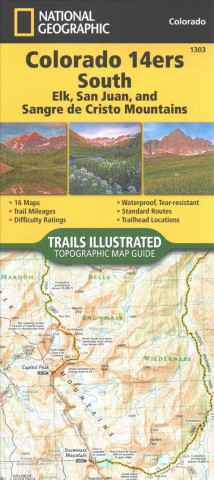 MAP-COLORADO 14ERS SOUTH SAN J