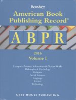 American Book Publishing Record Annual 2016, 2 Volume Set