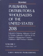 Publishers, Distributors & Wholesalers in the Us - 2 Volume Set, 2018