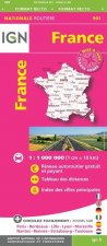 France Routiere Maxi Format 2017 (Straßen, Autobahnen) mit Ortsnamenverzeichnis 1:1000000