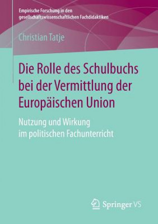 Rolle Des Schulbuchs Bei Der Vermittlung Der Europaischen Union