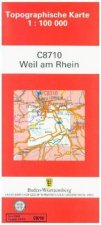 Topographische Karte Baden-Württemberg Weil am Rhein