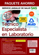 Paquete Ahorro Técnico Especialista en Laboratorio del Servicio Andaluz de Salud. Ahorro de 97 (Temario común y test; Temario específico vol 1 y 2; Te