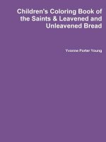 Children's Coloring Book of the Saints & Leavened and Unleavened Bread