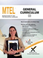 2017 MTEL GENERAL CURRICULUM (