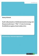 Kaltvulkanisation. Reifeninstandsetzung mit Reparaturkörper 