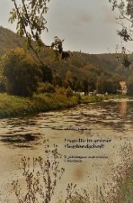 Fregatte in grüner Flusslandschaft