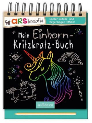 Mein Einhorn-Kritzkratz-Buch, m. Holzstift