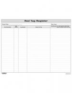 5S Red Tag Register Form