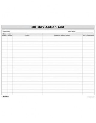 30 Day Action List