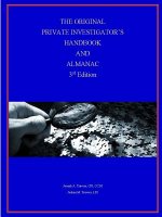 Original Private Investigator's Handbook and Almanac, 3rd Edition