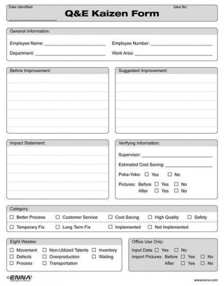 Quick and Easy Kaizen Forms