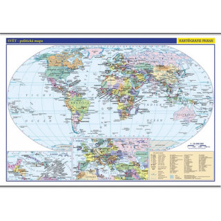 Svět – školní nástěnná politická mapa