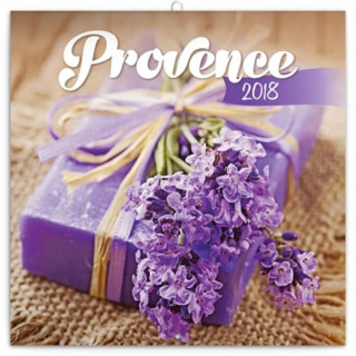 Kalendář poznámkový 2018 - Provence - voňavý, 30 x 30 cm