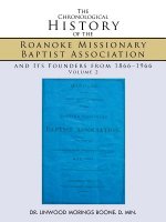 Chronological History of the Roanoke Missionary Baptist Association and Its Founders from 1866-1966
