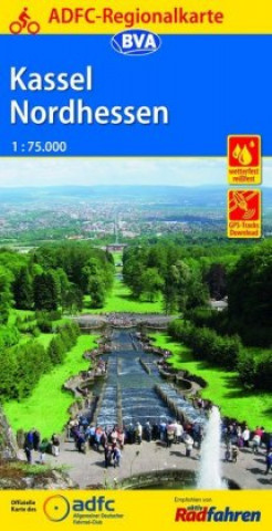 ADFC-Regionalkarte Kassel Nordhessen mit Tagestouren-Vorschlägen, 1:75.000