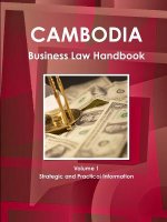 Cambodia Business Law Handbook Volume 1 Strategic and Practical Information