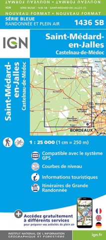 Saint-Medard-en-Jalles Castelnau-de-Médoc 1:25 000