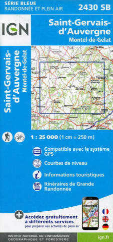 St.Gervais-d'Auvergne Montel-de-Gelat 1:25000
