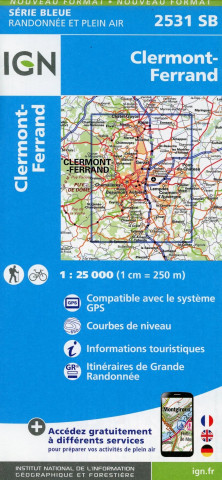 Clermont Ferrand 1:25 000