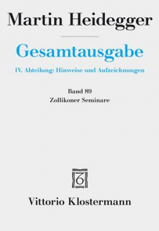 Zollikoner Seminare (Martin Heidegger,Peter Trawny)(Twarda)