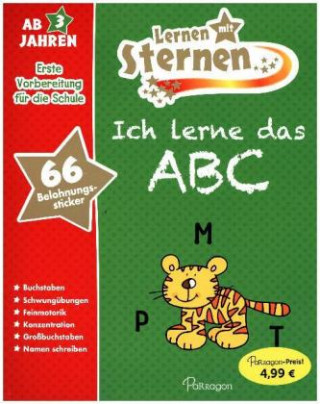 Lernen mit Sternen. Ich lerne das ABC