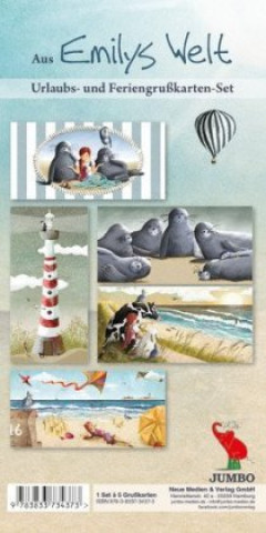 Emily und das Meer. 5 Postkarten mit verschiedenen Motiven