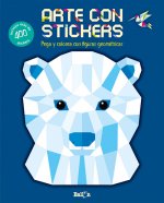 Arte con stickers - Oso polar