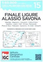 IGC Italien 1 : 50 000 Wanderkarte 15 Albenga Alassio Savona