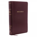 KJV Holy Bible, Personal Size Giant Print Reference Bible, Burgundy Leather-Look, 43,000 Cross References, Red Letter, Comfort Print: King James Versi
