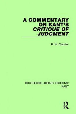 Commentary on Kant's Critique of Judgement