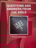 Questions and Answers from the Bible