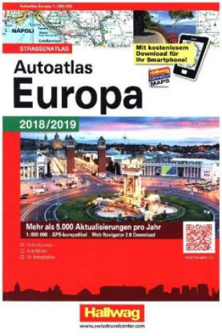Autotatlas Europa 1:800.000 Ausgabe 2018/19