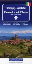 Strassenkarte Italien Blatt 1: Piemont - Aostatal 1:200000