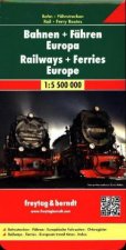 Railway + Ferries Europe, Railway Map Railway & Ferry Map 1:5 500 000