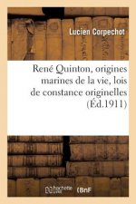 Rene Quinton, Origines Marines de la Vie, Lois de Constance Originelles